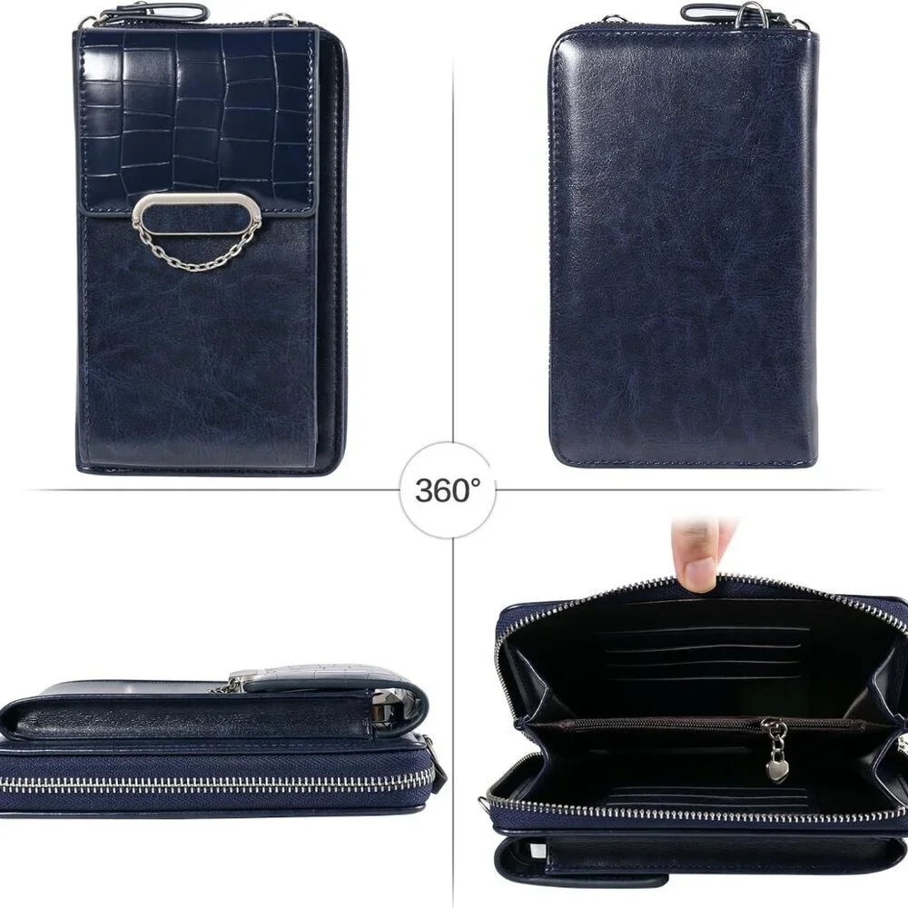 Small Crossbody Cell Phone Bag Wallet with Card Slots for Women Travel Purse